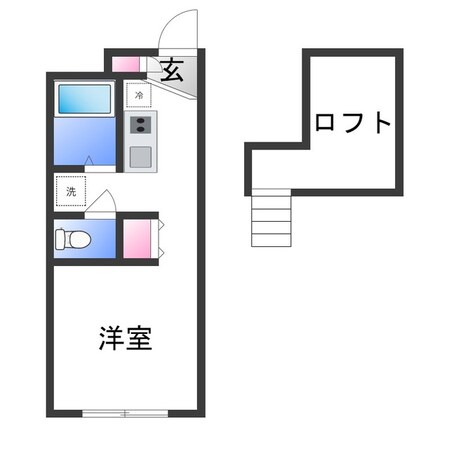 レオパレスセレザの物件間取画像